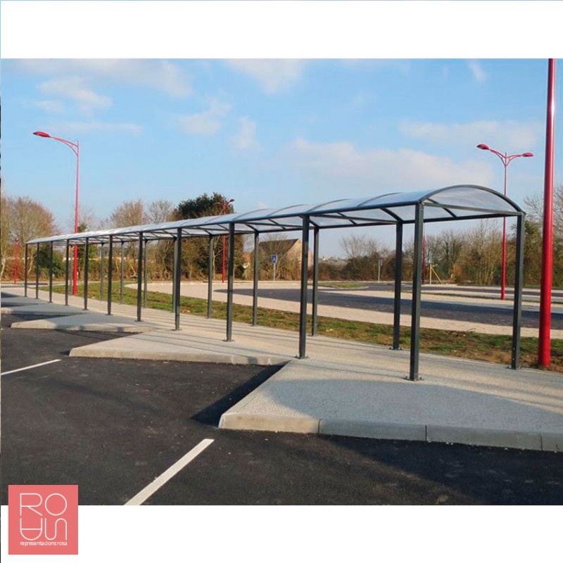 Pèrgola de pas coberta model Bòveda